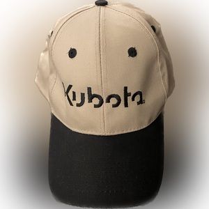 Cobra Caps Kubota Tractor Hat Snapback Khaki Plain Logo Baseball.